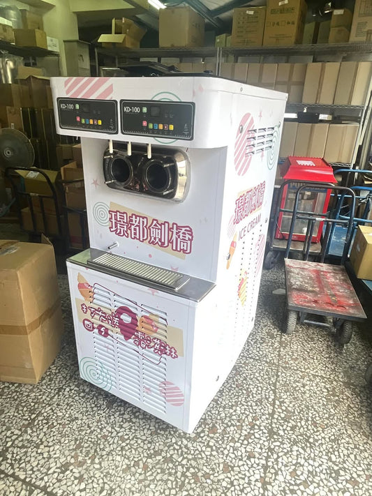 【SOFTY KD500三孔霜淇淋機】冰淇淋脆皮杯餅乾杯 紅豆餅機出租鯛魚燒機 鬆餅機 熱狗滾輪機租賃 雞蛋糕租借0912078926吳志謙