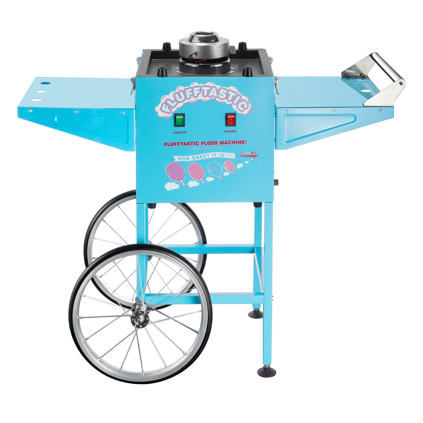 電力式電熱式商用營業用棉花糖機【花車推車款】造型花式多口味棉花棉花糖機