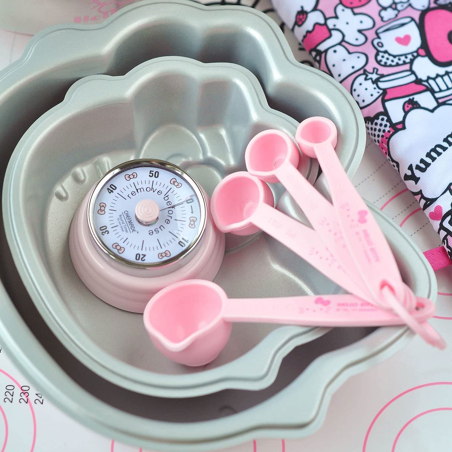 chefmade學廚KT7001凱蒂貓機械式計時器2.8" Hello Kitty Mechanical Visual Timer