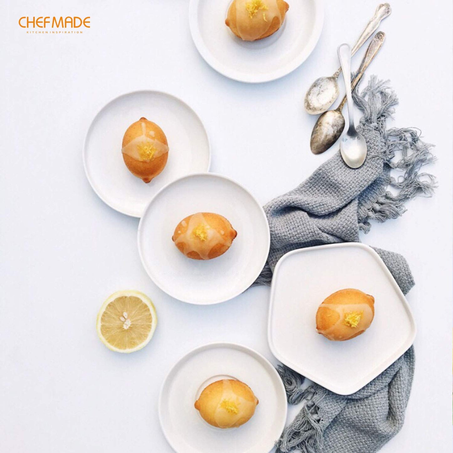 Chefmade學廚WK9841不沾6連杯檸檬蛋糕模Lemon-Shaped Cake Pan 6 Well