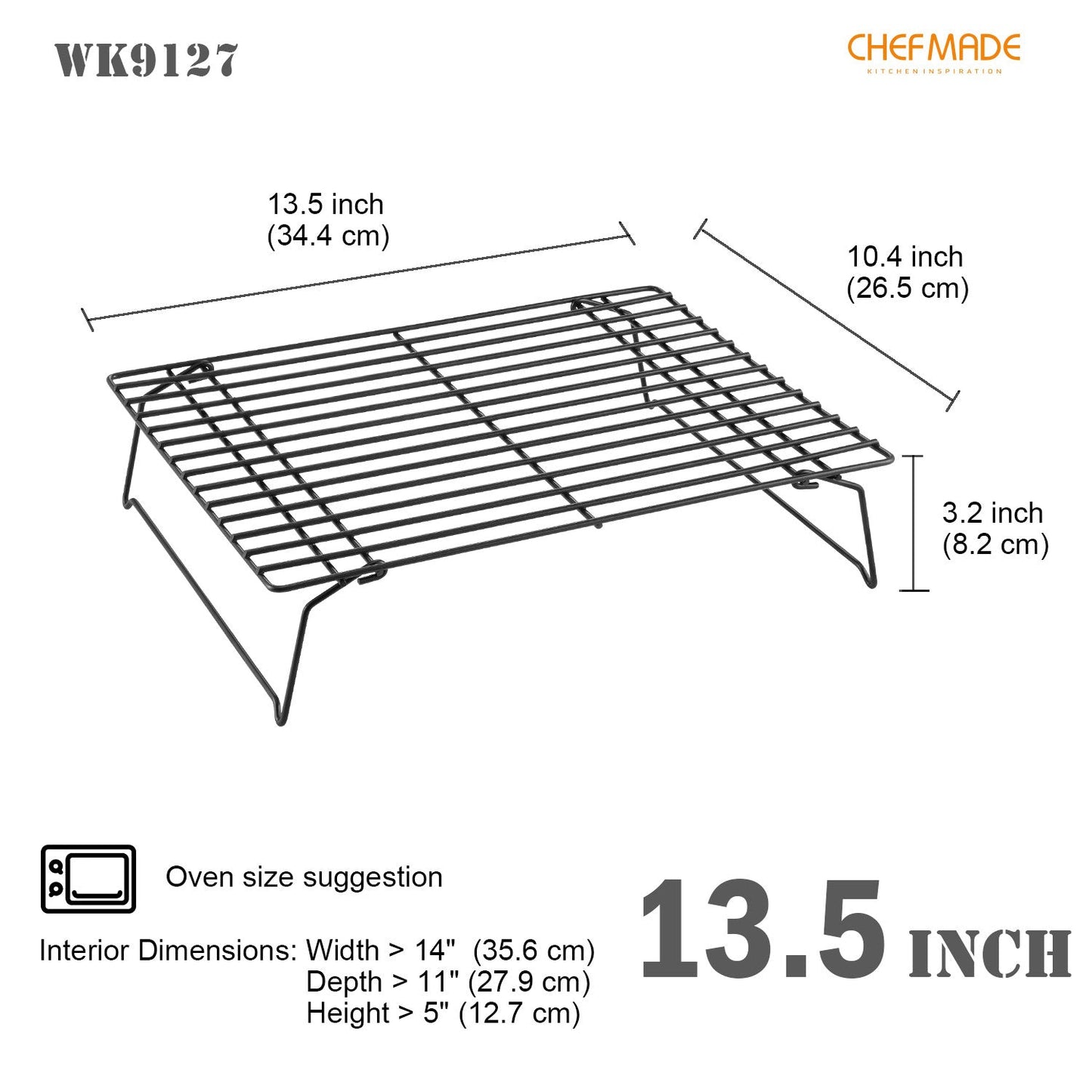 Chefmade學廚WK9127組合式蛋糕冷涼架10.4" x 13.5" Cooling Rack