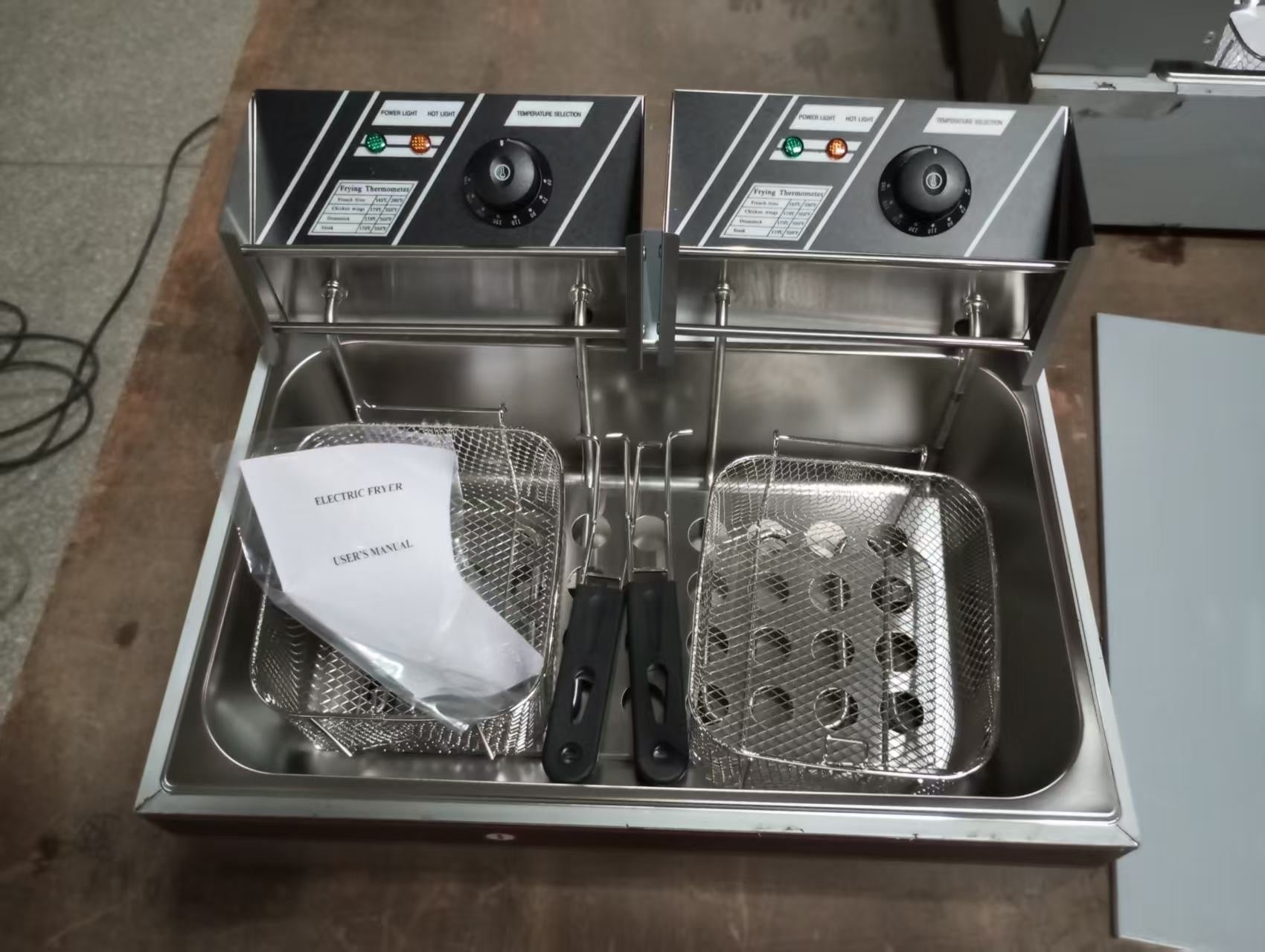 商用營業用16公升油炸機炸爐/ 早餐店/飯店專用商用油炸機/8公升油炸機/電炸爐早餐連鎖店專用炸雞塊炸薯條多口味風味粉