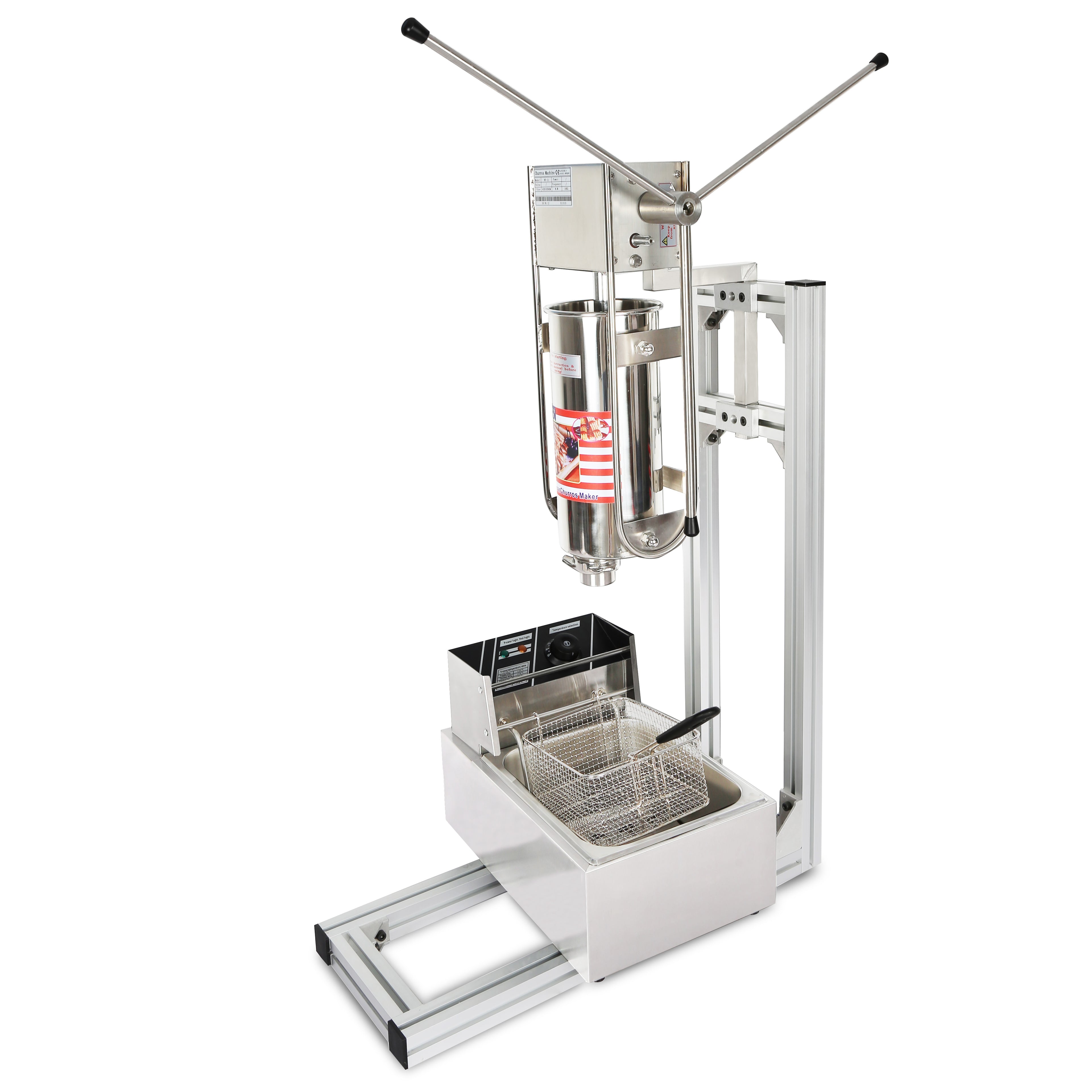 KD282-5L拉丁果機5公升吉拿棒機西班牙油條機含8公升油炸機款