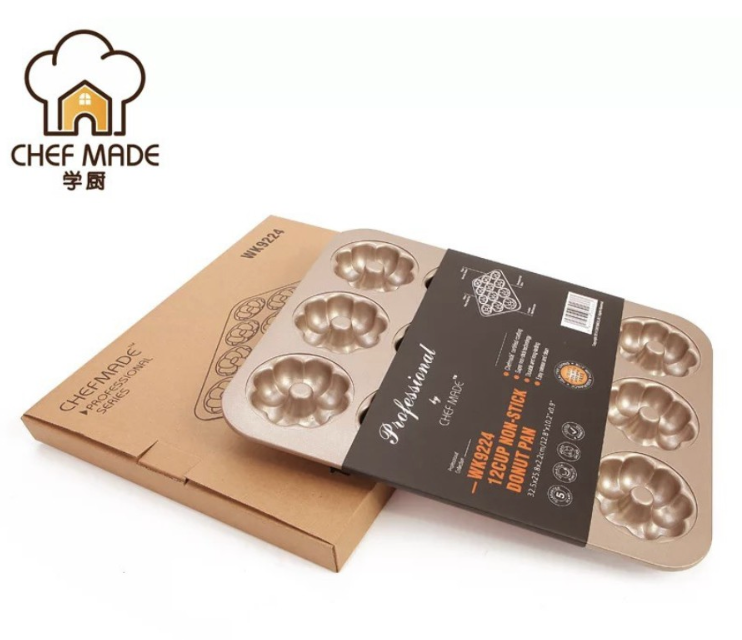 Chefmade學廚WK9224南瓜型12連杯波堤甜甜圈模