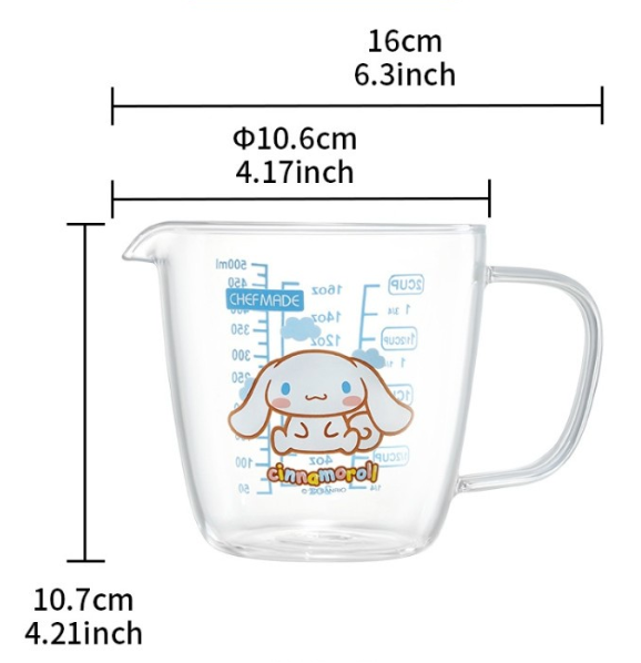 Chefmade學廚CL5030大耳狗500ml玻璃量杯