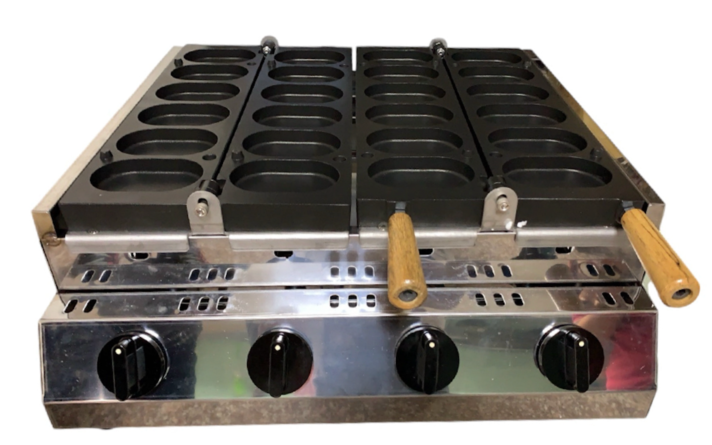 1代瓦斯鐵夫龍款韓式雞蛋糕爐"韓國雞蛋糕爐"創業輔導餐飲小吃設備生產制造商台北台中高雄