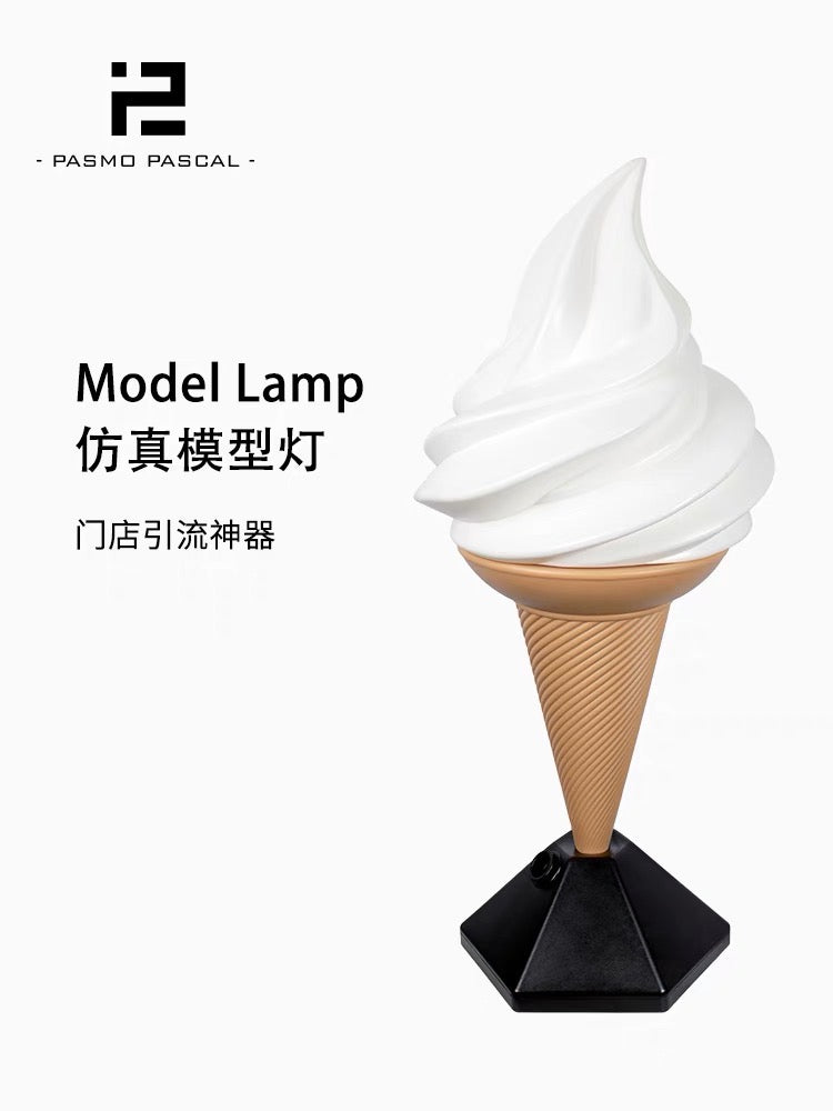 SOFTY  PASMO 中燈 仿真霜淇淋燈冰淇淋燈箱廣告燈