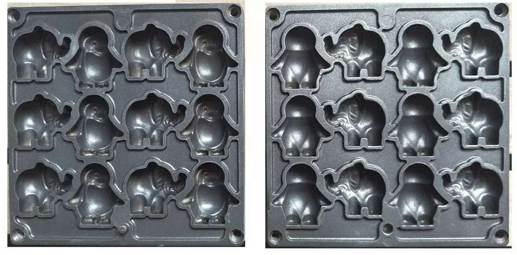 (大象企鵝雞蛋糕)KD1102g電力式商用雞蛋糕爐營業用翻轉雞蛋糕機台北台中高雄客製化雞蛋糕模翻烤盤