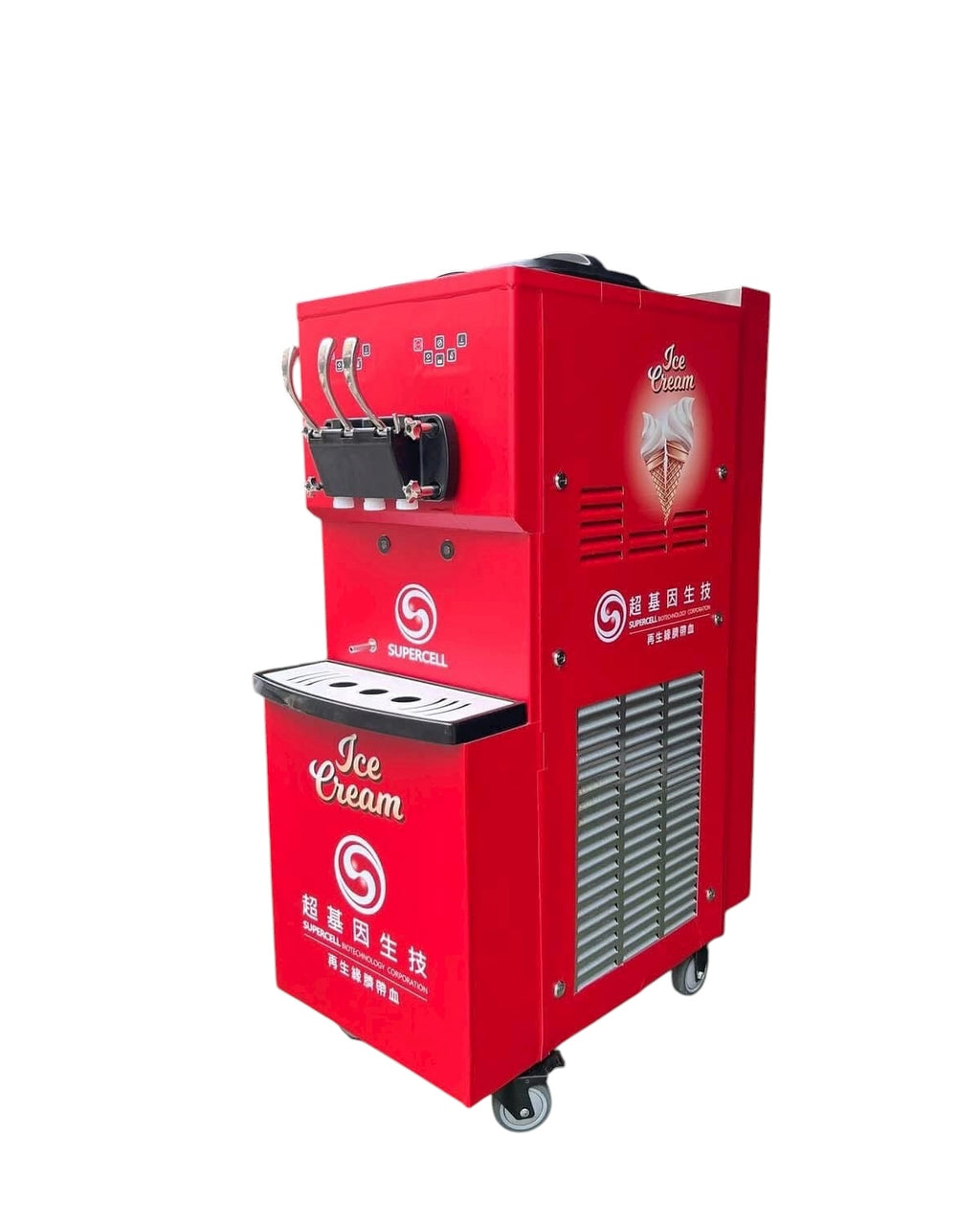【商用電力220v  SOFTY 落地三孔霜淇淋機租借 】