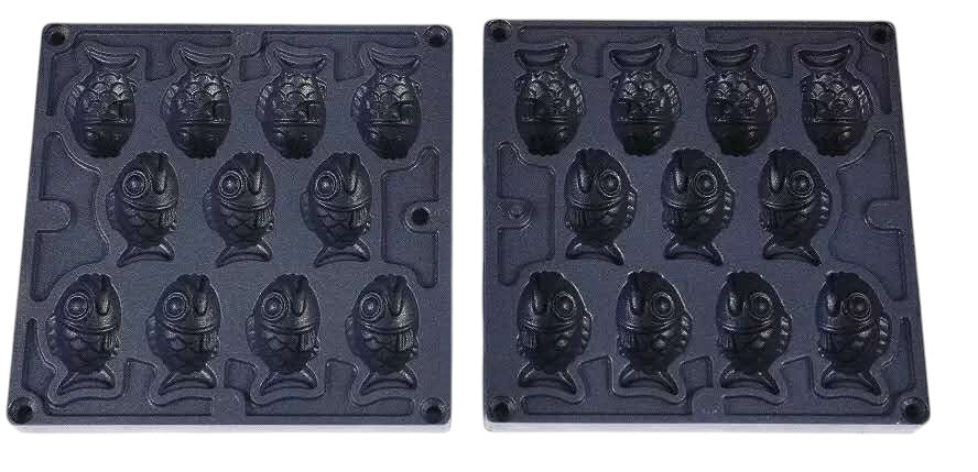 (小魚雞蛋糕)KD1102g電力式商用雞蛋糕爐營業用翻轉雞蛋糕機台北台中高雄客製化雞蛋糕模翻烤盤