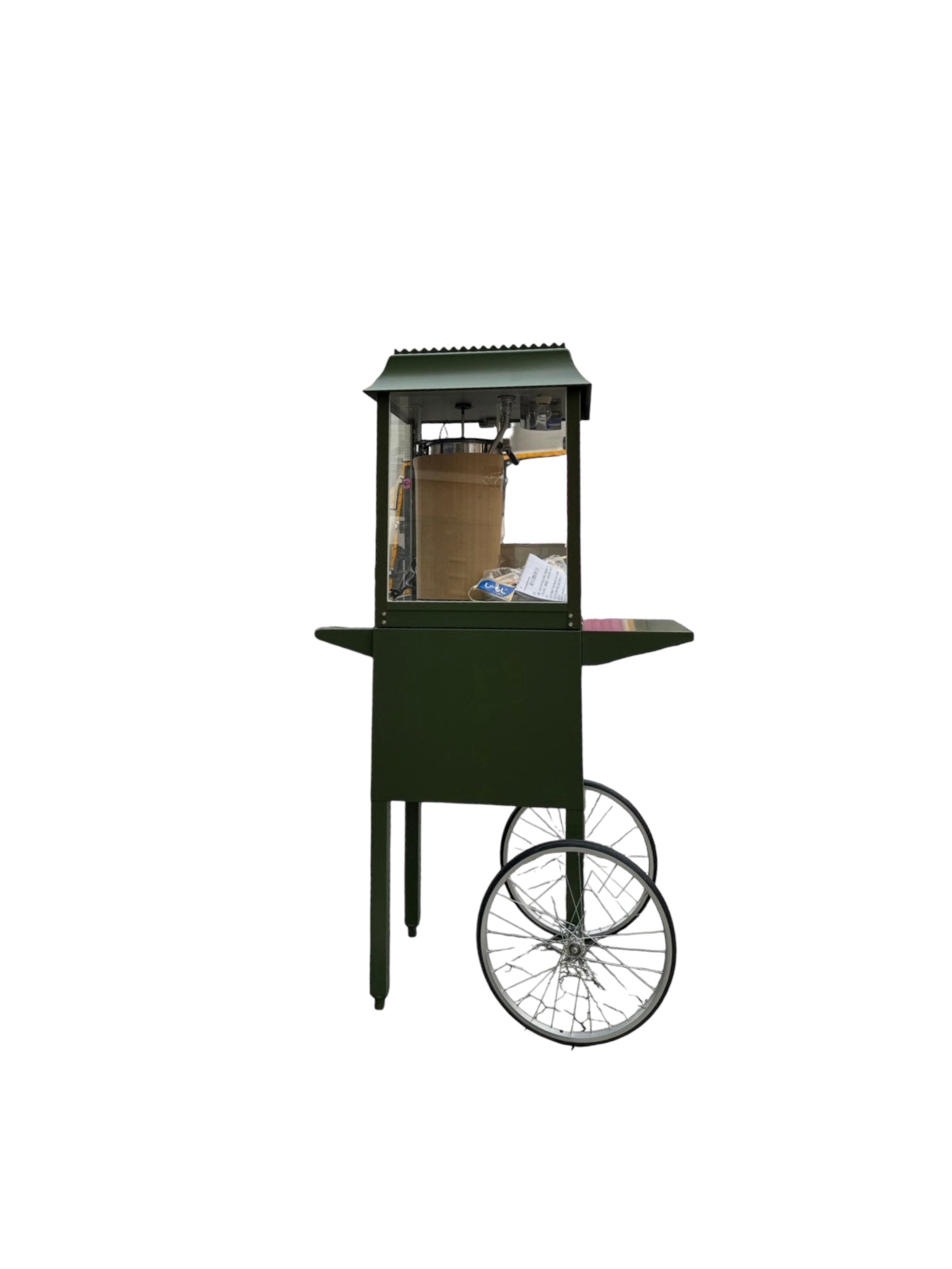 【軍綠】電熱電力KD168黃金爆米花機8盎司商用營業用爆米花機專業設備原料包材多口味風味粉生產製造商