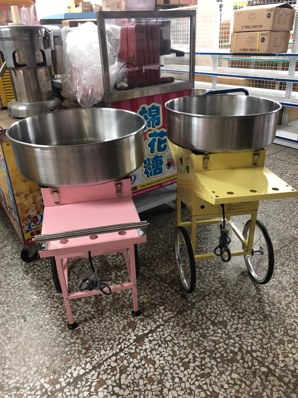 電力式電熱式商用營業用棉花糖機【花車推車款】造型花式多口味棉花棉花糖機