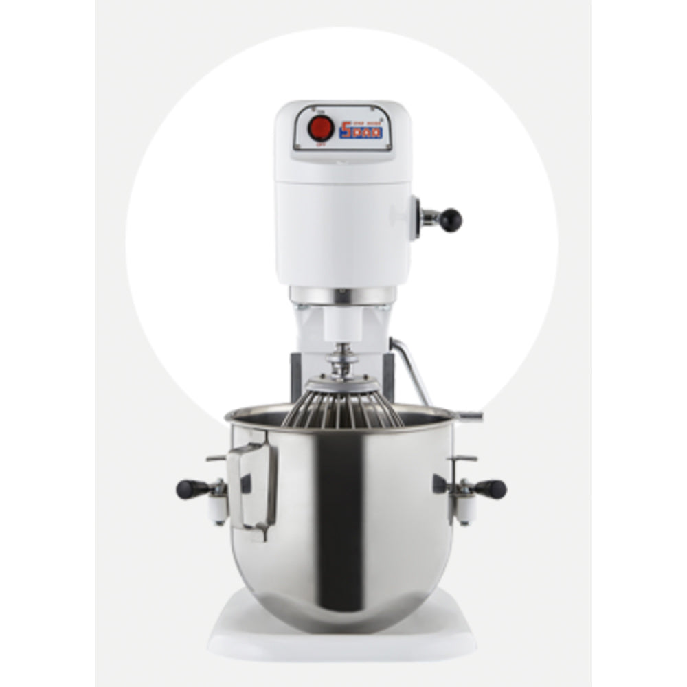 台灣製士邦8公升sp800家用桌上型攪拌機全不銹鋼配件【白色】