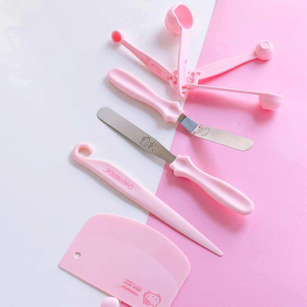 Chefmade學廚KT7015正版Hello kitty不銹鋼抹刀2件套Hello Kitty Cake Icing Spatula