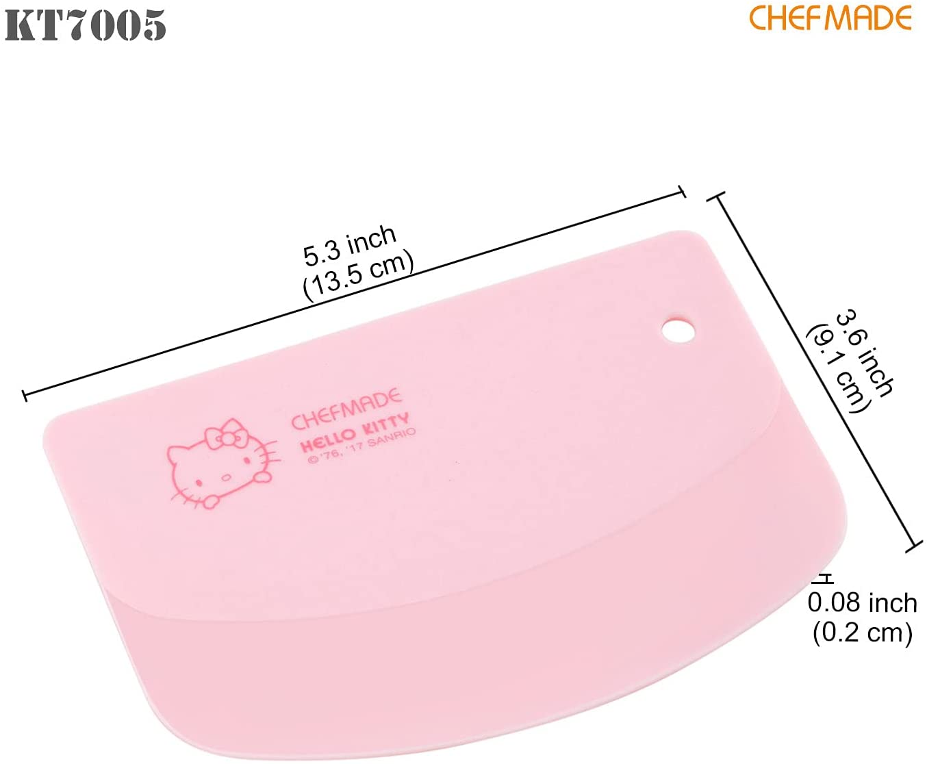 Chefmade學廚KT7005麵團分割刀/刮板5.3” Hello Kitty Dough Scraper