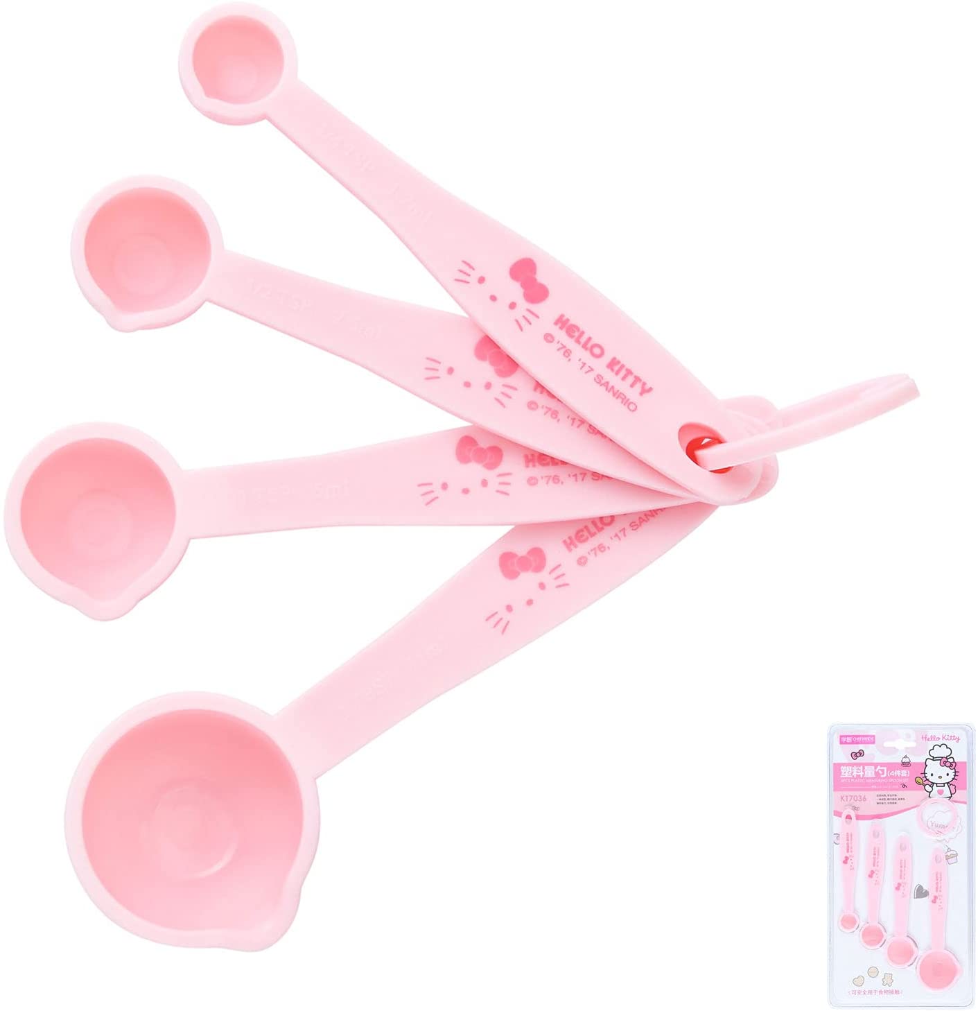 Chefmade學廚KT7036 Kitty量匙4件套Hello Kitty Measuring Spoons Set