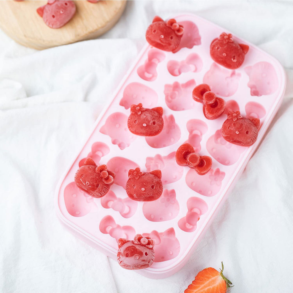 Chefmade學廚KT7111食品級矽膠硅膠冰塊模具Hello Kitty Ice Cube Trays