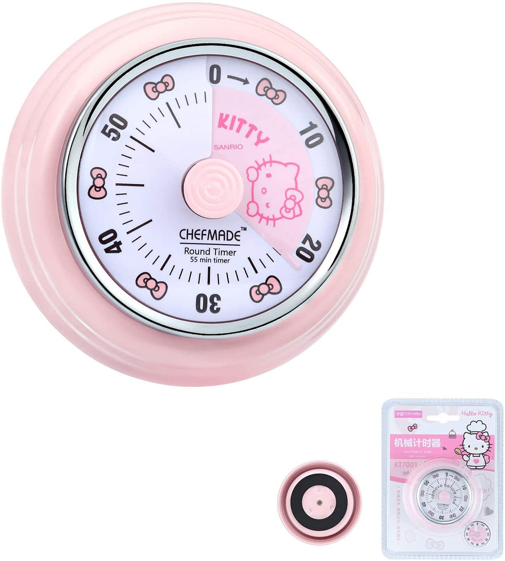 chefmade學廚KT7001凱蒂貓機械式計時器2.8" Hello Kitty Mechanical Visual Timer
