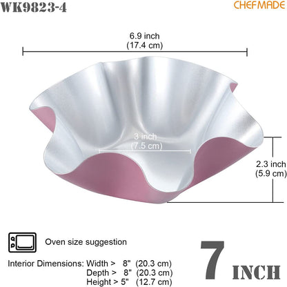 Chefmade學廚WK9823玫瑰金 六角潘多洛麵包模6.8" 4Pcs Hexagon Pandoro