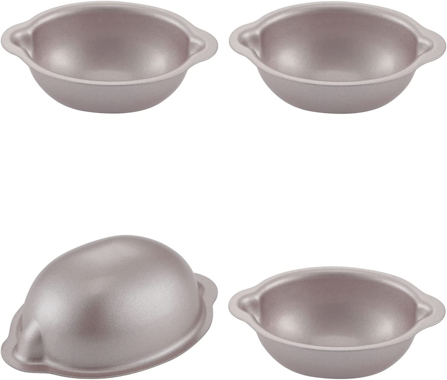 Chefmade學廚WK9908-4金色不沾檸檬蛋糕模四件套3.5" Lemon-Shaped Cake Pan 4Pcs