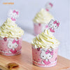 Chefmade學廚KT7069正版HelloKitty耐高溫2號蛋糕紙杯25入含插卡Hello Kitty Girl Muffin Liners 25Pcs