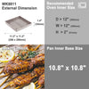 11.2" x 11.2" Square Shallow Roasting Pan with Rack