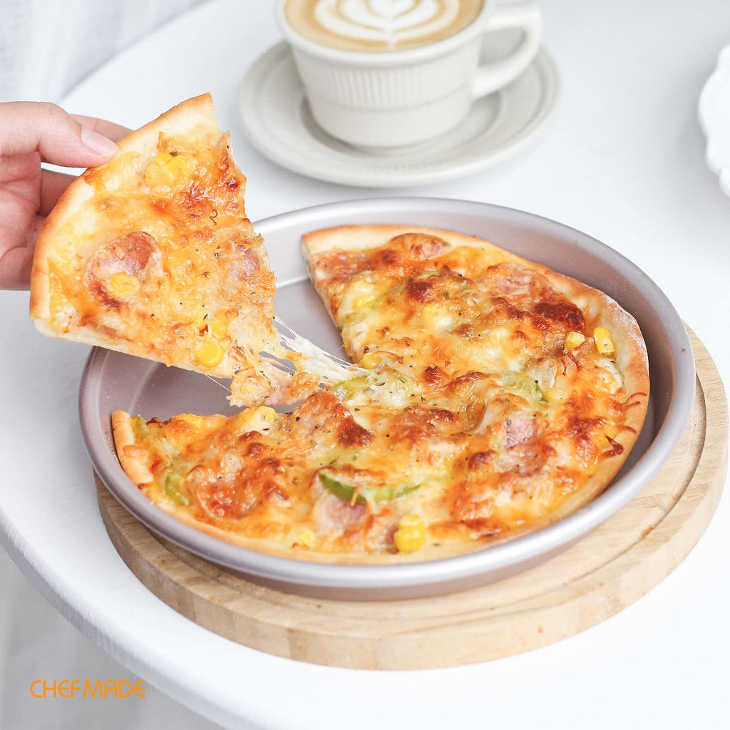 Chefmade學廚WK9171金色8吋圓形披薩烤盤8" Pizza Pan