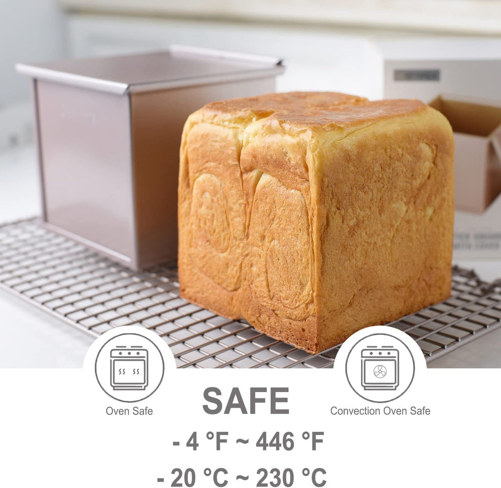 Chefmade學廚WK9879平面帶蓋450g水立方吐司盒5.8" x 5.8" Flat Toast Box (450G Dough Capacity)