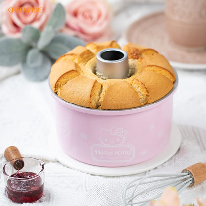 Chefmade學廚KT7108正版Hello kitty 6吋加高活底蛋糕模-三件套6" Hello Kitty Angel Food Cake Pan with 2 Removable Loose Bottoms