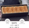 Chefmade學廚cm6010帶蓋1200g波紋吐司模5.2" x 15.2" Commercial Corrugated Toast Box (1200G Dough Capacity)