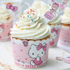 Chefmade學廚KT7069正版HelloKitty耐高溫2號蛋糕紙杯25入含插卡Hello Kitty Girl Muffin Liners 25Pcs