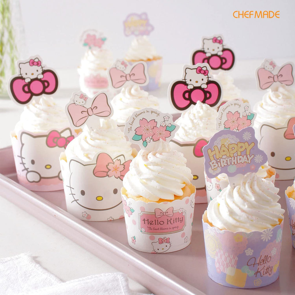 Chefmade學廚KT7121 kitty紙杯套裝100入Hello Kitty Muffin Liners Set 100Pcs