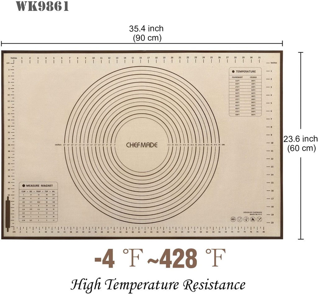 Chefmade學廚WK9861矽膠墊 耐熱230度23.6" x 35.4" Silicone Baking Mat