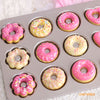 Chefmade學廚WK9288多拿滋4款花型12連甜甜圈模Donut Cake Pan Fancy-Shaped 12 Well