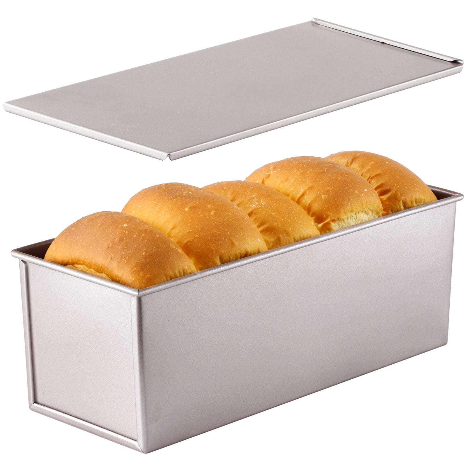 Chefmade學廚CM6007平紋1000g帶蓋吐司盒5" x 13" Commercial Flat Toast Box (1000G Dough Capacity)