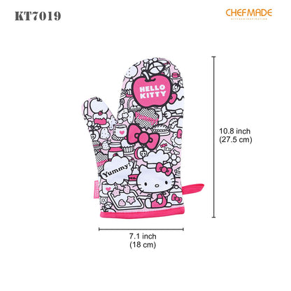 Chefmade學廚KT7019正版Hello kitty迷彩隔熱手套Hello Kitty Camouflage Oven Gloves 2Pcs