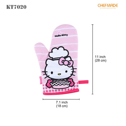Chefmade學廚KT7020正版Hello kitty條紋隔熱手套Hello Kitty Stripe Oven Gloves 2Pcs