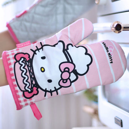 Chefmade學廚KT7020正版Hello kitty條紋隔熱手套Hello Kitty Stripe Oven Gloves 2Pcs