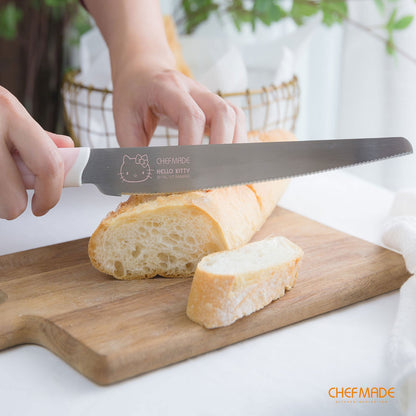 Chefmade學廚KT7021正版Hello kitty不銹鋼麵包刀8" Hello Kitty Serrated Knife for Bread