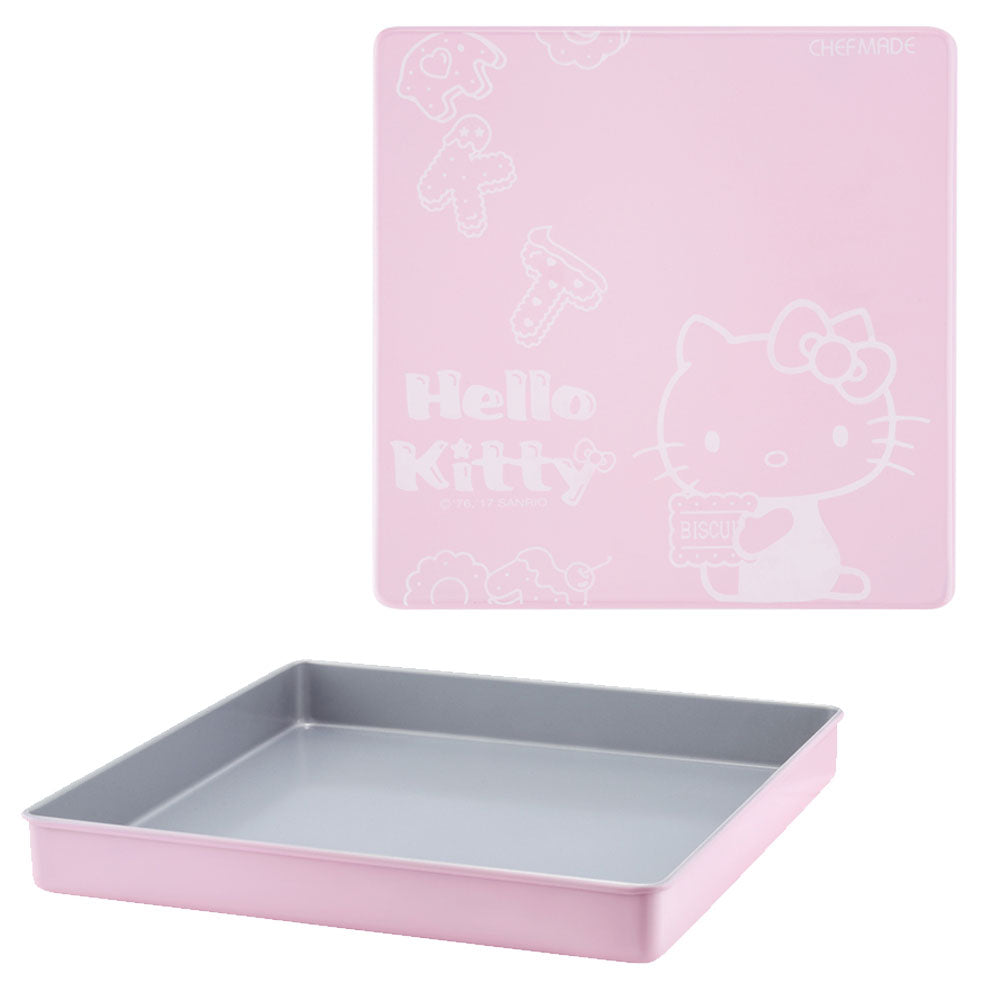 Chefmade學廚kt7024不沾11吋正方形烤盤11.2" x 11.2" Hello Kitty Baking Sheet