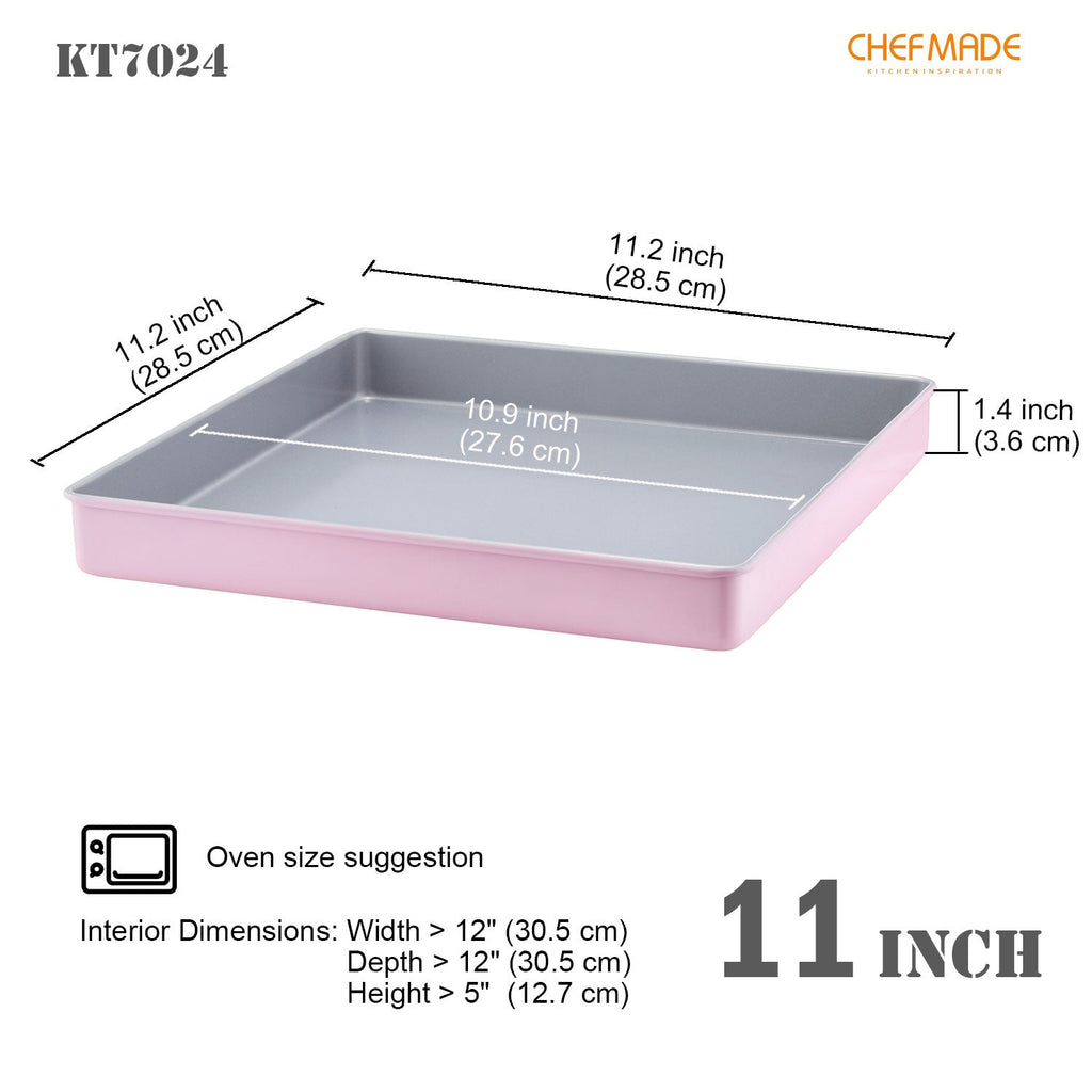 Chefmade學廚kt7024不沾11吋正方形烤盤11.2" x 11.2" Hello Kitty Baking Sheet
