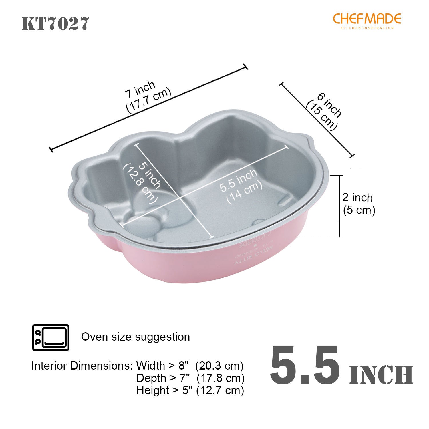 Chefmade學廚KT7027凱蒂貓6吋蛋糕模6" Hello Kitty Cake Pan