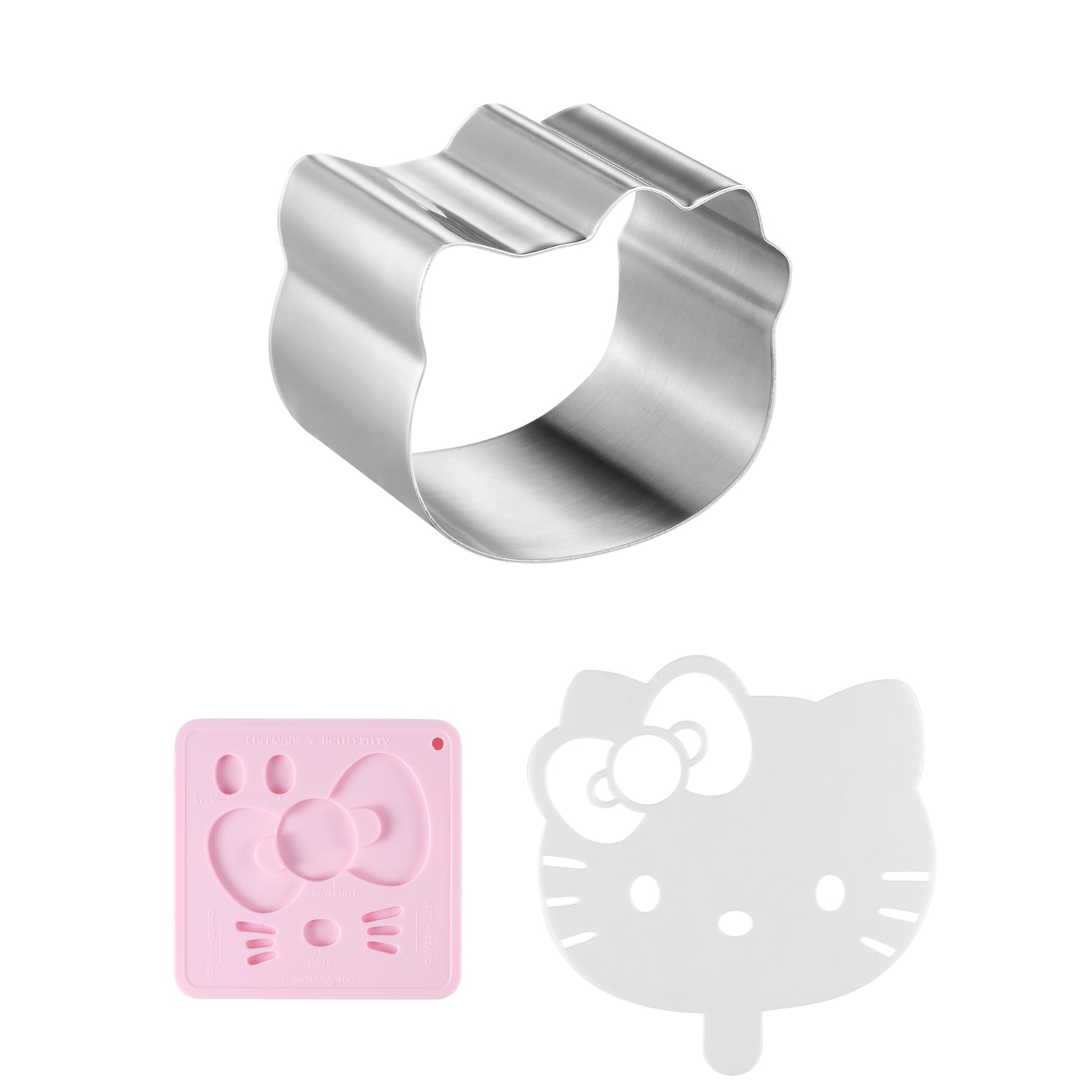 Chefmade學廚KT7031凱蒂貓4寸慕斯圈三件套4" Hello Kitty Mousse