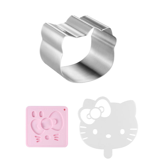 Chefmade學廚KT7031凱蒂貓4寸慕斯圈三件套4" Hello Kitty Mousse