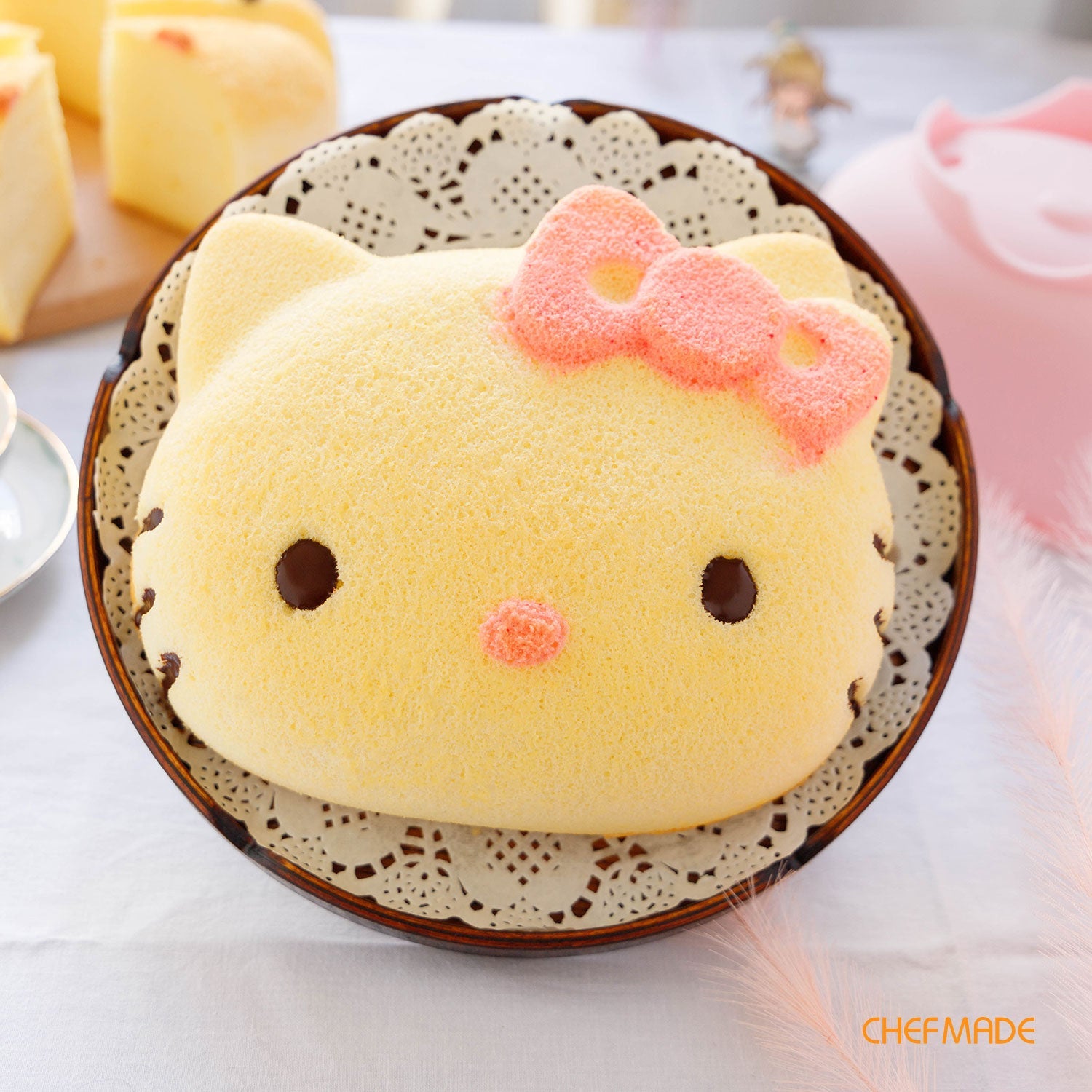 Chefmade學廚KT7044矽膠4吋蛋糕模4" Hello Kitty Silicone Cake Pan