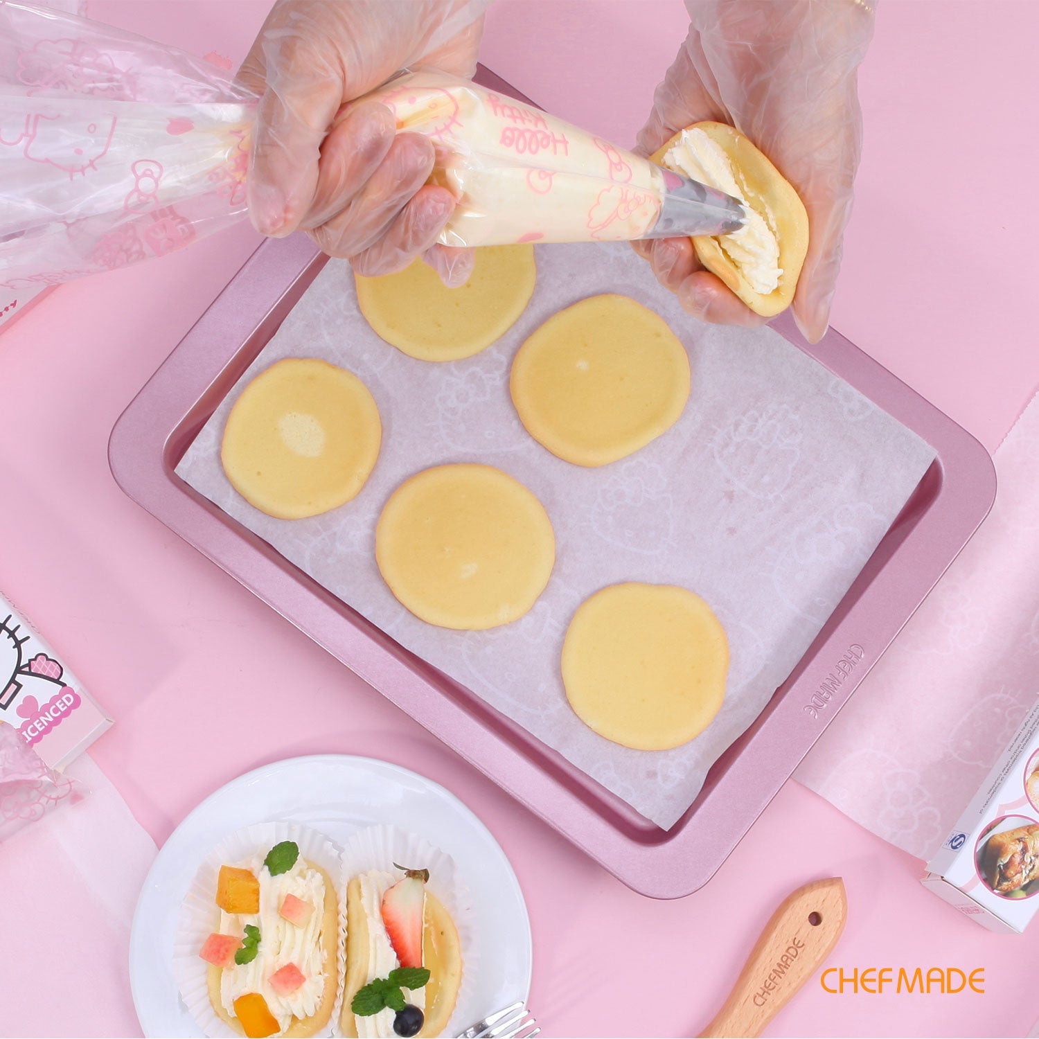 Chefmade學廚KT7052正版HelloKitty一次性擠花袋13.6" Hello Kitty Disposable Pastry Bag (12 Pcs)