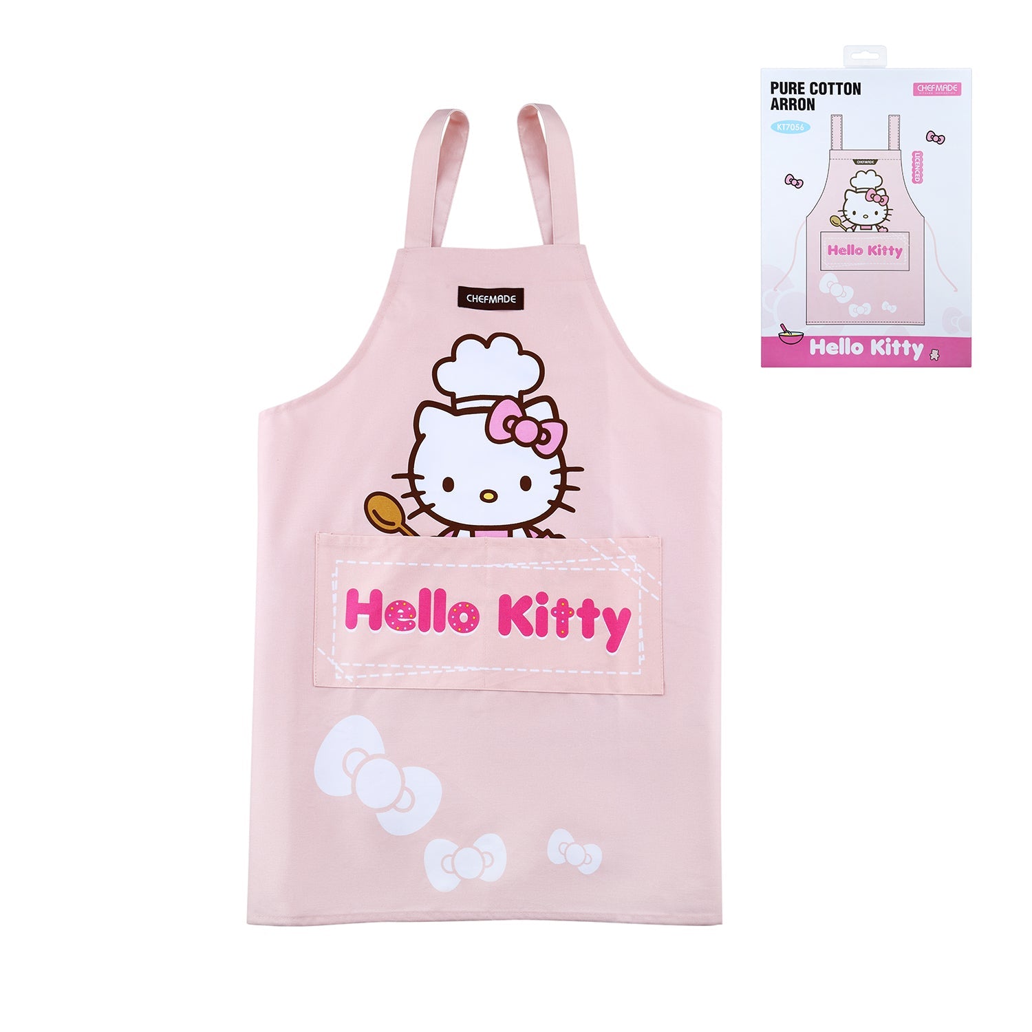 Chefmade學廚KT7056正版Hello kitty純棉圍裙Hello Kitty Chef Apron