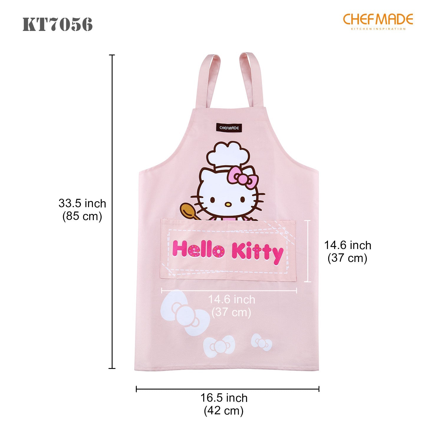 Chefmade學廚KT7056正版Hello kitty純棉圍裙Hello Kitty Chef Apron