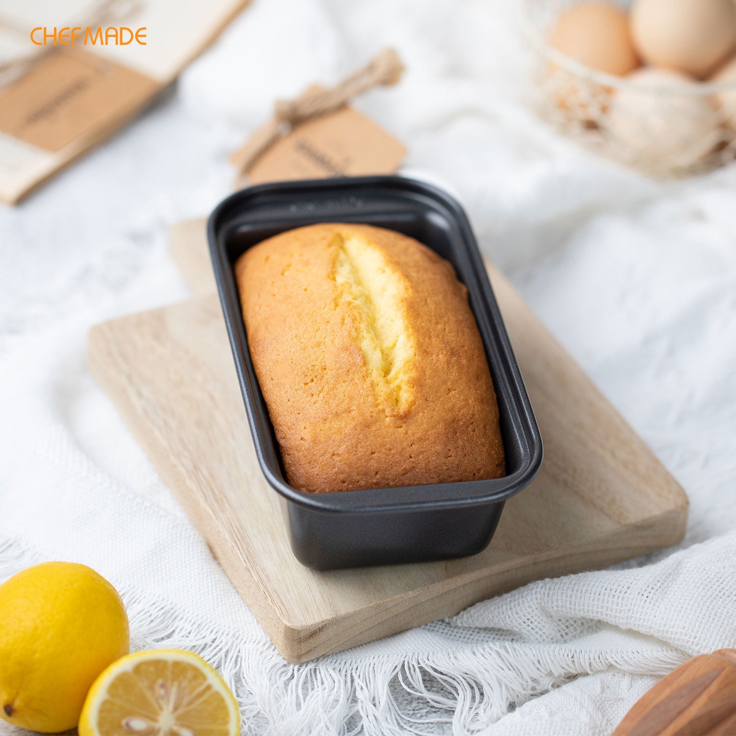 Chefmade學廚WK116259小號不沾吐司盒3" x 6" Medium Loaf Pan