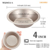 Chefmade學廚WK9024香檳金5吋漢堡模/墨西哥麵包模4" Mini Pie Pan Set Round Cone